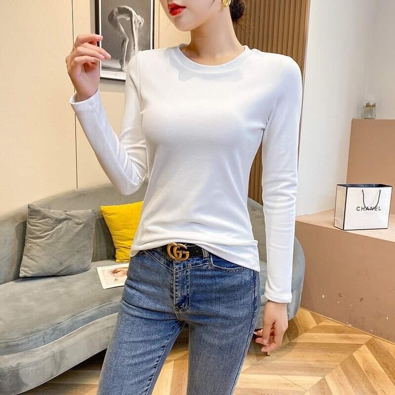 Áo thun tay dài cổ tròn HSU1