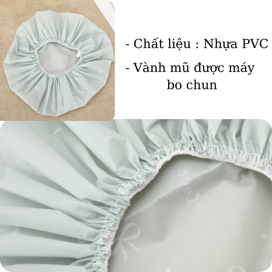 [Màu ngẫu nhiên ]Mũ ủ tóc , trùm tóc hấp dưỡng dầu xả sau gội vô cùng dày dặn , dễ thương