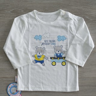 AL0013 Áo dài tay cotton Hello B&B - Hello BB