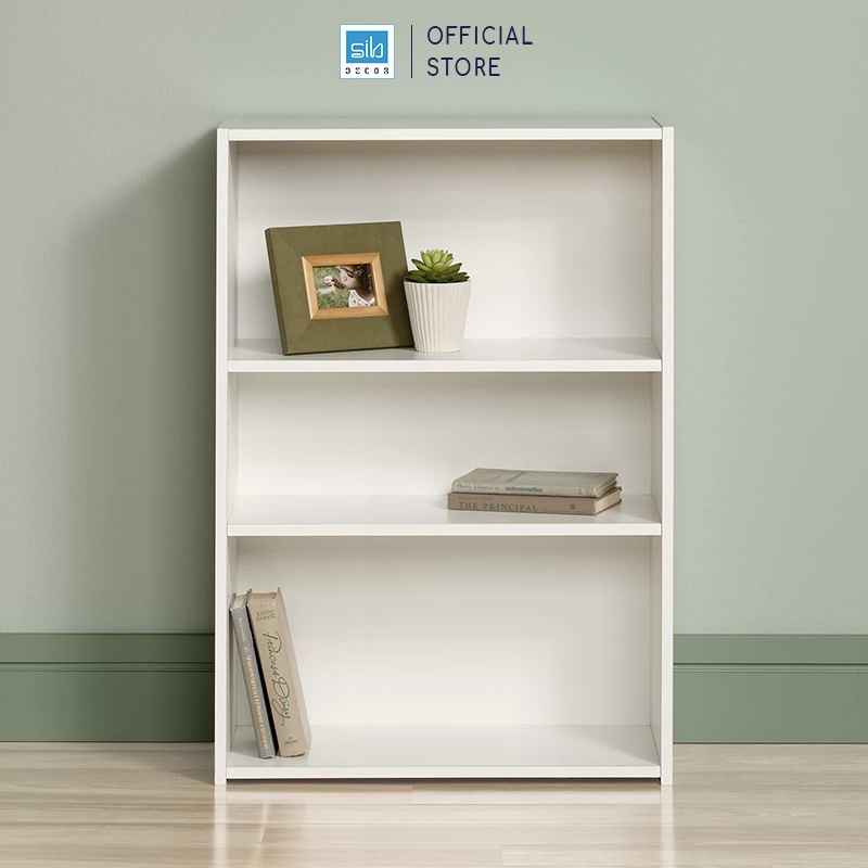 Tủ Sách Gỗ Trang Trí Có Hậu Kích Thước 90 x 62 x 30cm SIB Decor Cabinet