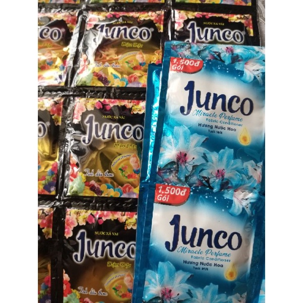 Nước xả vải Junco siêu thơm dây 10 gói
