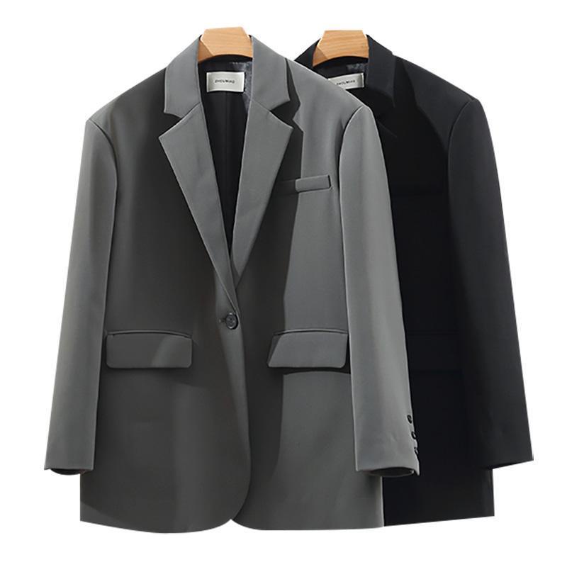 ◇✔☃Áo khoác vest nữ màu đen thời trang xuân thu