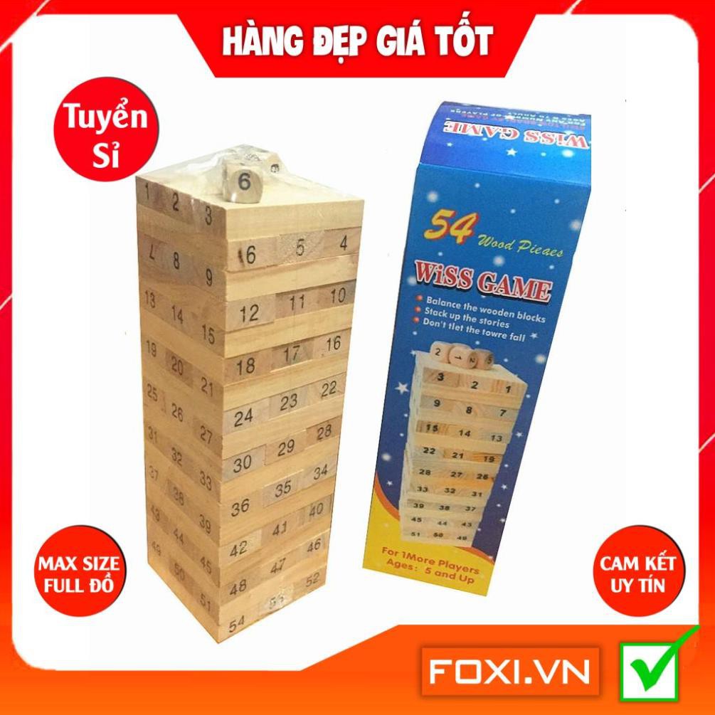 Đồ chơi Rút Gỗ Foxi-Đồ chơi giáo dục-trò chơi tương tác cực mạnh-giải trí và xả xì tress