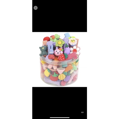 Kẹp tóc bấm nhiều màu sắc cho bé - đủ màu