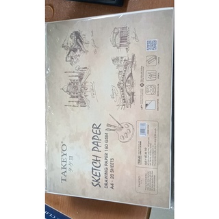 Giấy Vẽ A4 Takeyo - Drawing paper 20 Tờ định lượng 160gsm là giấy vẽ chuyên dụng