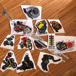 Bộ 12 Stiker Drag Thailand