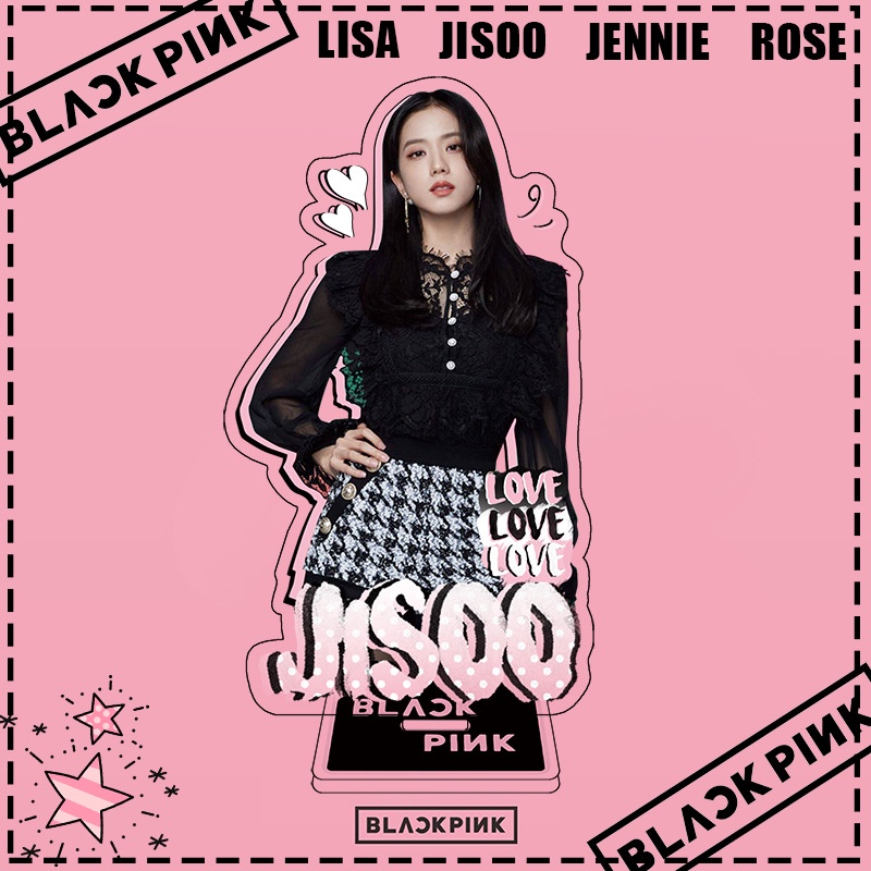 Mô Hình Đồ Chơi Nhân Vật BLACKPINK JISOO JENNIE LISA ROSE Hai Mặt Bằng Acrylic