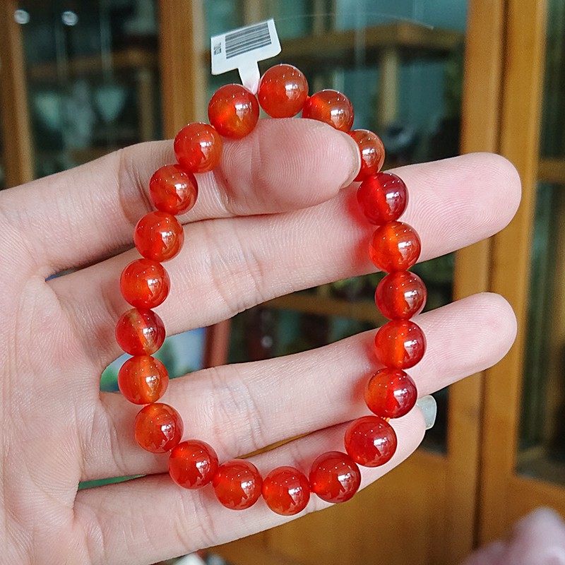 Vòng tay mã não đỏ tự nhiên