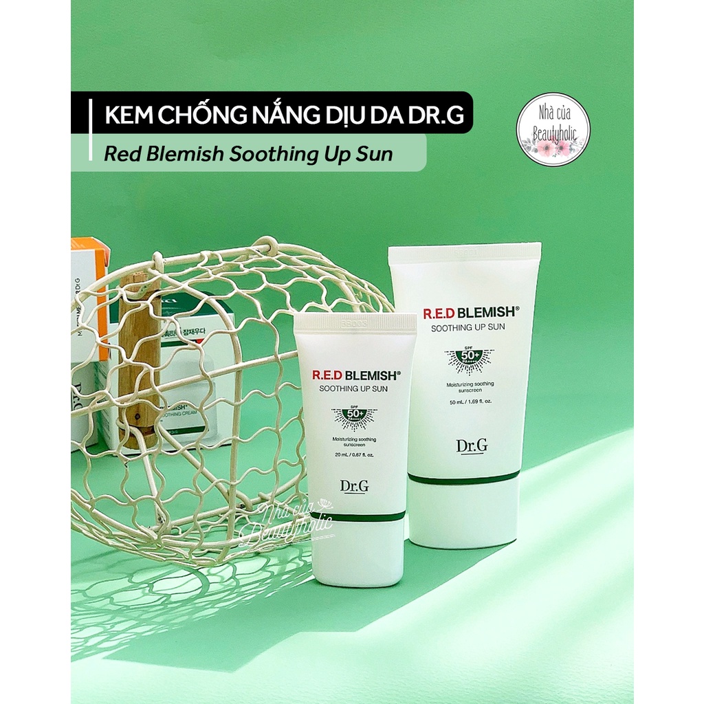 Kem chống nắng hóa học da nhạy cảm DR. G RED BLEMISH SOOTHING UP SUN