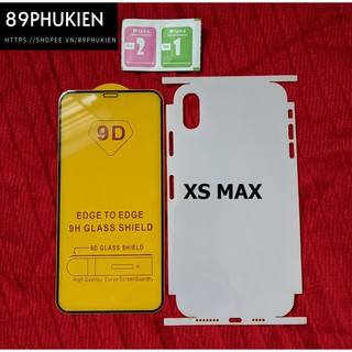 Bộ PPF full viền và kính cường lực full màn IPhone XS Max