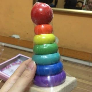 Combo đồ chơi gỗ- sâu- đàn-tháp-luồn hạt