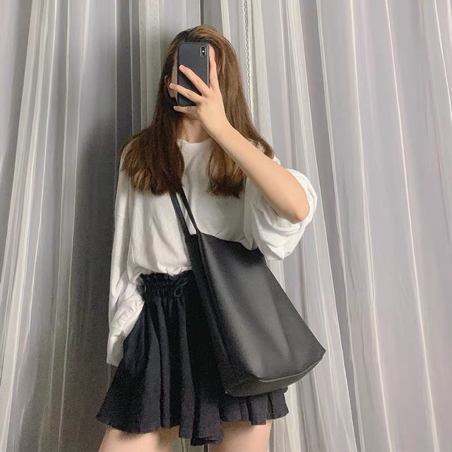 Set túi đeo chéo kèm ví đeo vai size to vừa a4 ulzzang Dorae | BigBuy360 - bigbuy360.vn