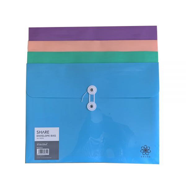 ( 1 Xấp 12 Cái ) Túi Đựng Hồ Sơ Stacom 1 Ngăn Khổ A4 Ngang D214 Khổ A Đứng D215 Camshop