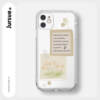 Ốp lưng JURSUE viền vuông hình dễ thương đẹp ngộ nghĩnh cho iPhone 17 16 15 14 13 12 11 Pro Max SE 2020 X XR XS ip 8 7 6 6S Plus Y31
