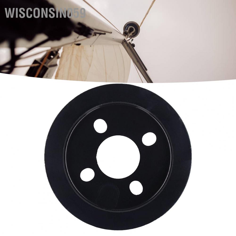 Wisconsin059 2 Groove Pulley Aluminum Alloy Motor Shaft Fixed Bore Hub Mount Winch Wheel 5407‑0016‑0001 48mm