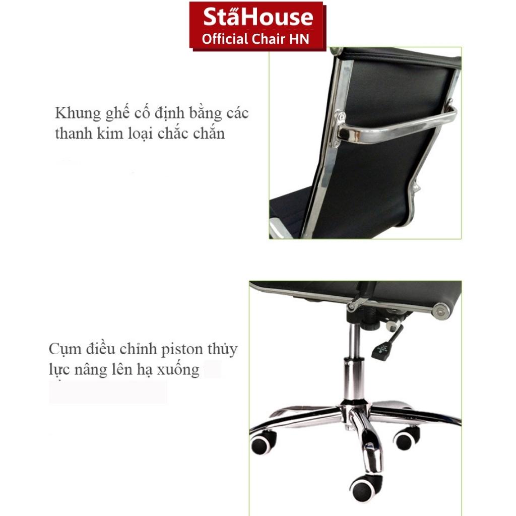 Ghế Xoay văn phòng đệm da GX207-208, Ghế văn phòng Stahouse Official Chair HN