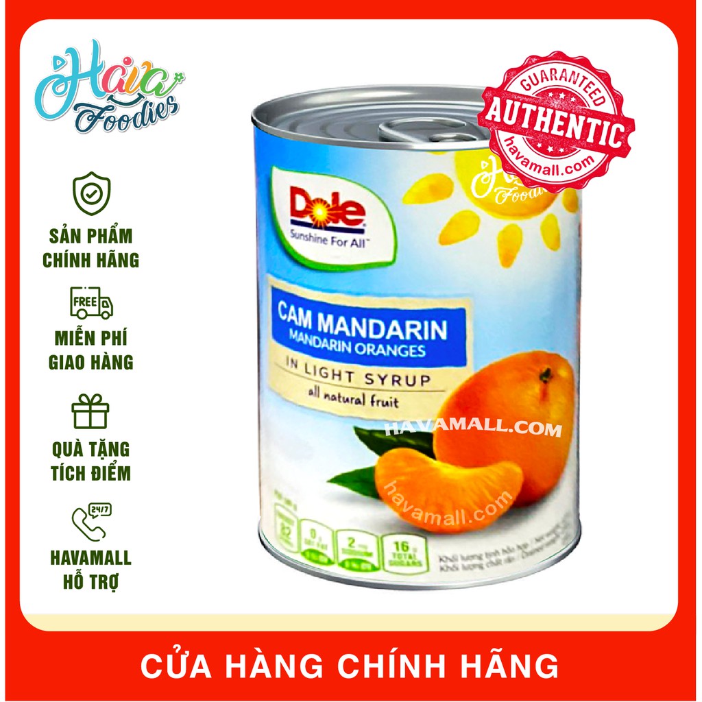 [DATE MỚI NHẤT] Cam Mandarin Dole 425g