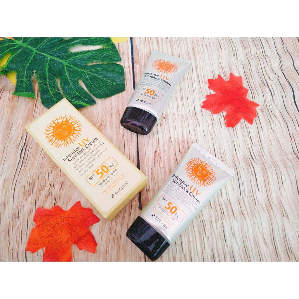 Kem chống nắng 3W Clinic UV Sunblock Cream SPF 50+ PA+++ 70 ml