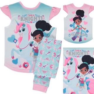 Set bé gái công chúa săn sale web Uk,  màu hồng - xanh size 2-3y