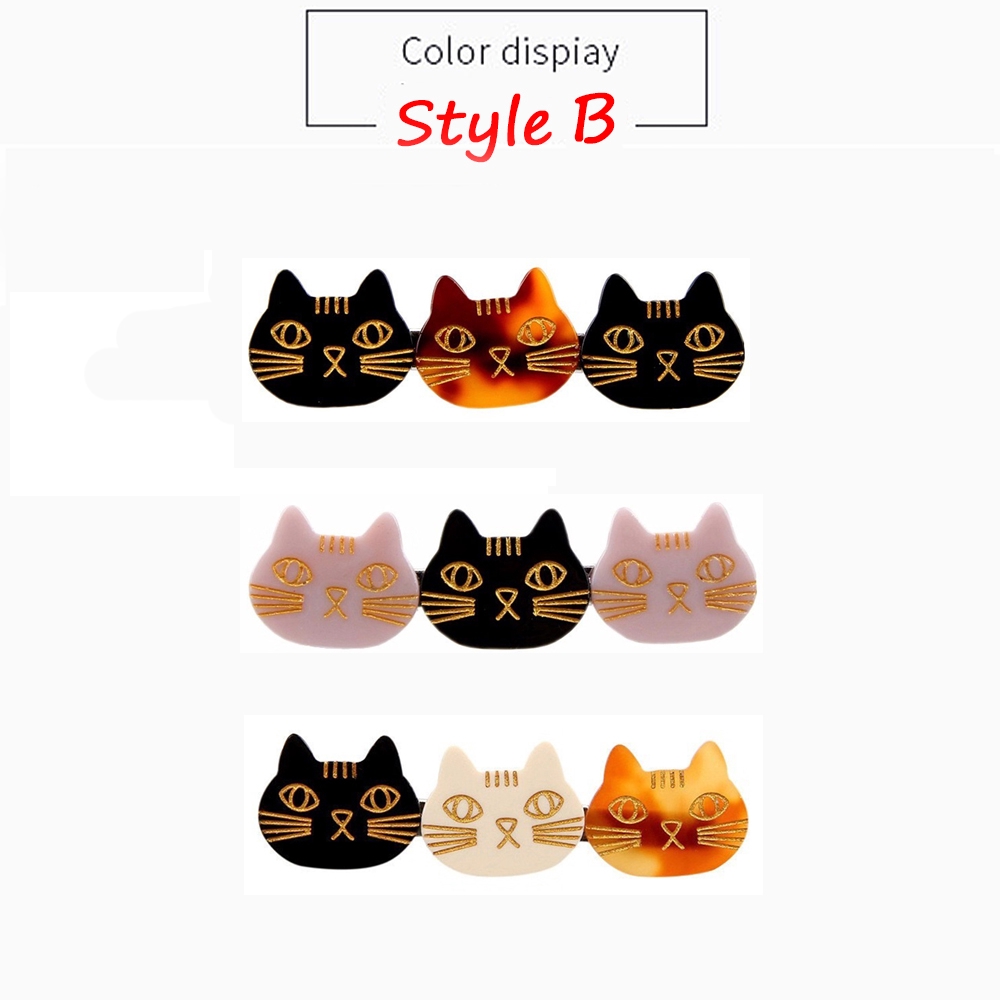 Kẹp Tóc Hình Mèo Dễ Thương Cho Nữ