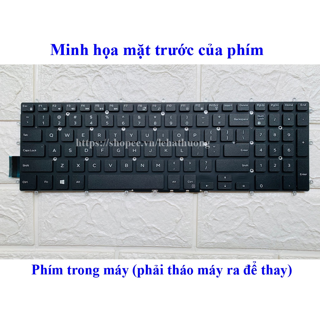 Bàn phím Laptop Dell Vostro 15 5568 7570 7580 Model P65F Zin có Led / không Led