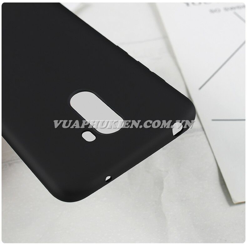 Ốp lưng silicone dẻo màu đen cho Xiaomi Pocophone F1, Mi 6X, Mi A2, Mi A2 Lite,