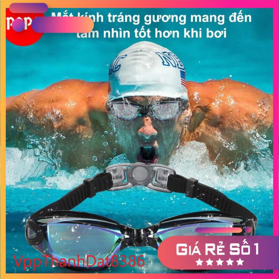 (Sale)  Kính bơi phản quang thời trang cao cấp, Chống UV, Chống hấp hơi