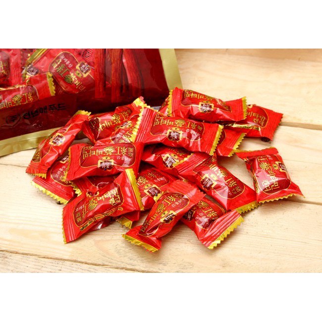 (Date: 06/2022) [ NGỌT NGÀO HƯƠNG THƠM HỒNG SÂM ] 01 Túi x 200gr Kẹo Hồng Sâm Candy Ginseng Hàn Quốc.