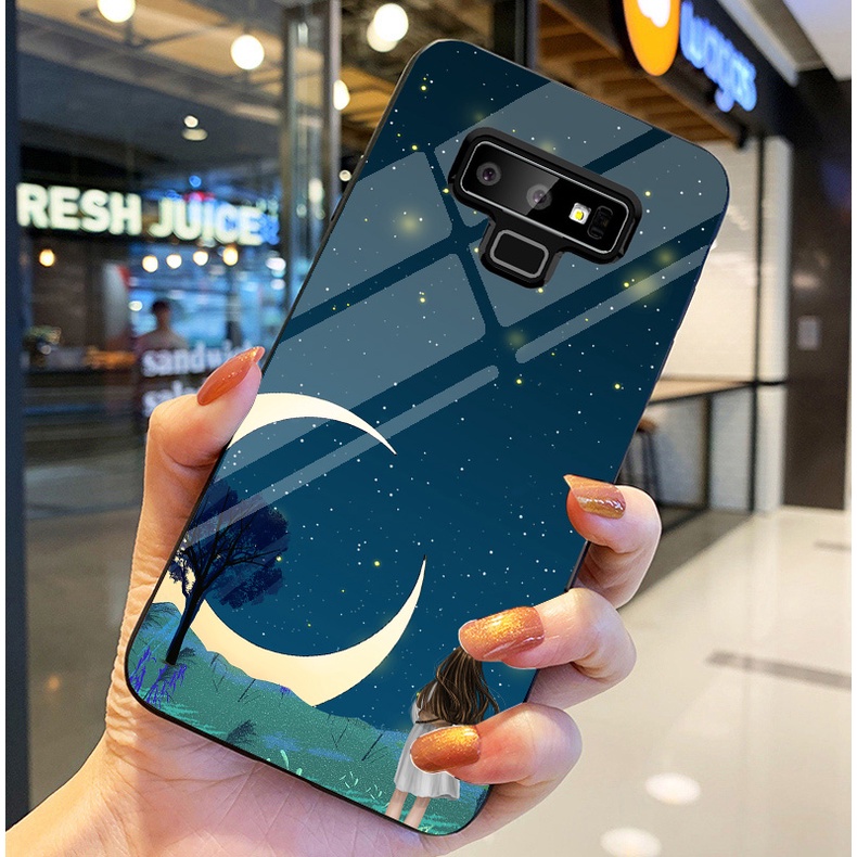 Ốp Lưng SAMSUNG GALAXY NOTE 9 Ốp kính bóng cao cấp Phi Hành Gia