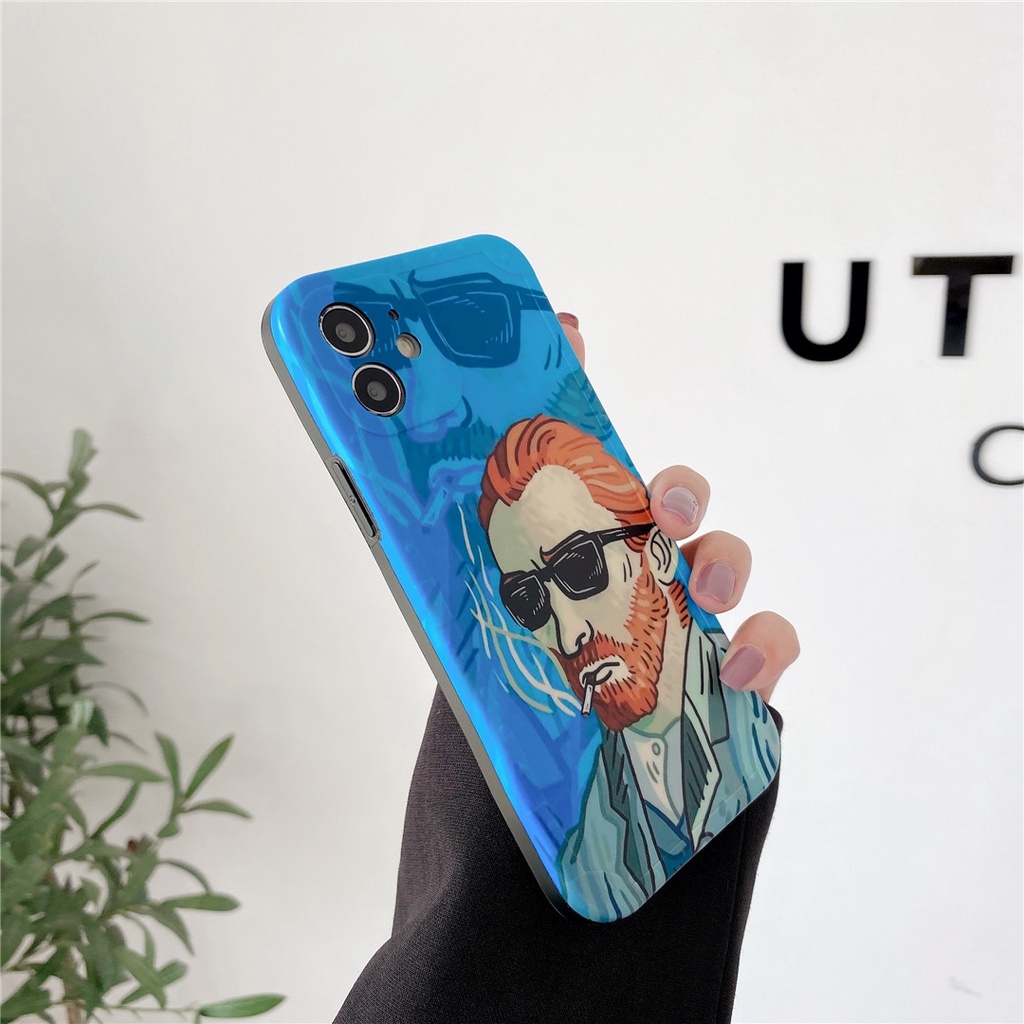 Ốp điện thoại dẻo hình Vincent Van Gogh hoạt hình thích hợp cho Iphone 13 12 mini 11promax 7/8plus se2020 x/xs xr xsmax