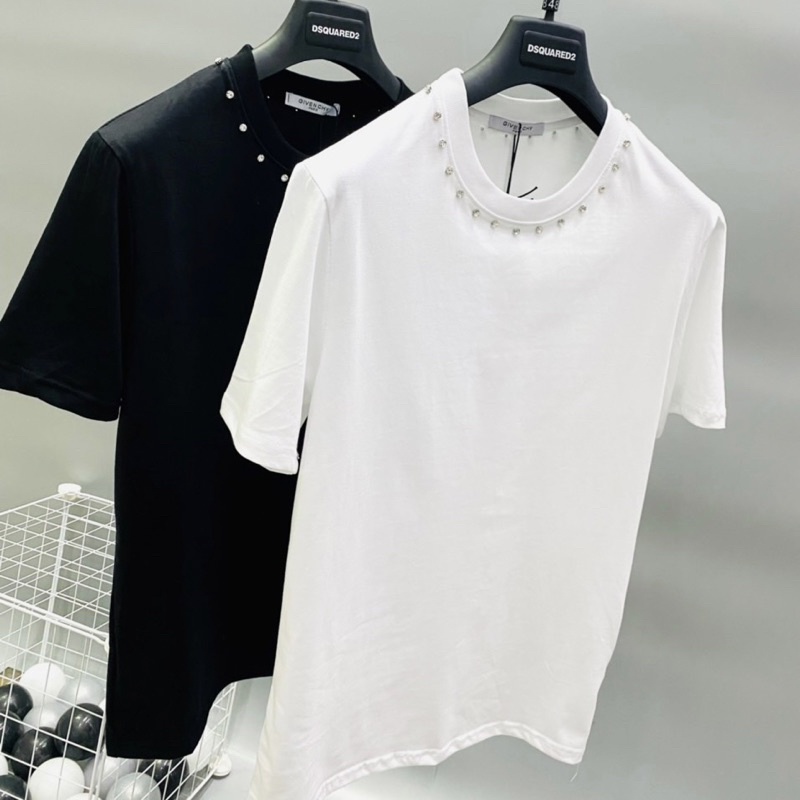 Áo phông cổ tròn có hoạ tiết đơn giản, Áo cộc tay mùa hè thời trang nam nữ phong cách hàn quốc btshop từ 45 đến 75 kg