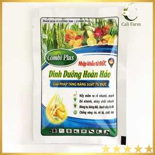 Phân bón vi lượng Combi Plus 12gr dinh dưỡng hoàn hảo cho hoa kiểng và rau màu, cây ăn trái