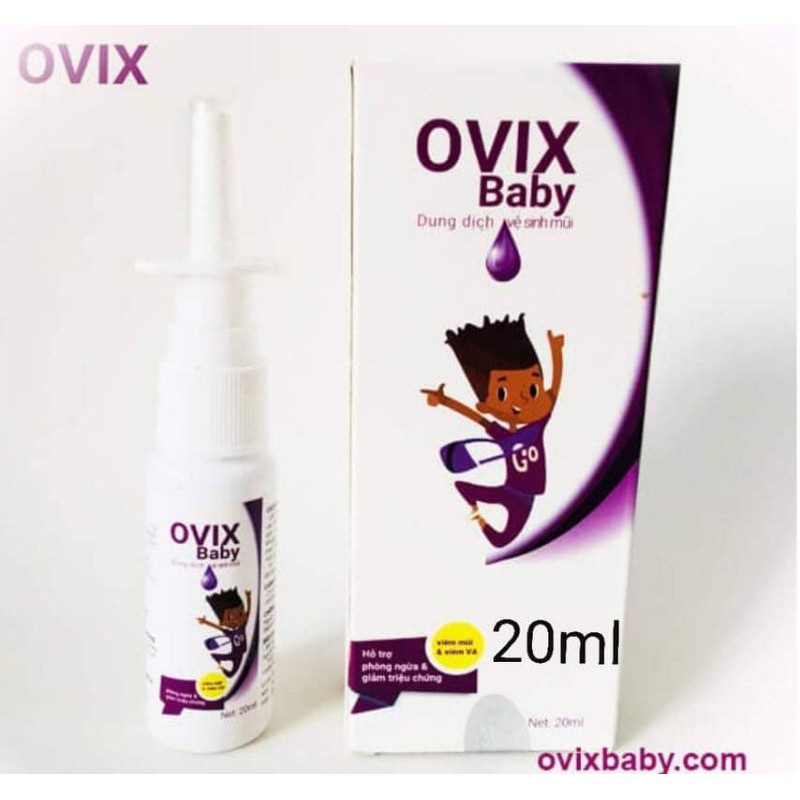 Dung dịch vệ sinh Mũi Ovix baby