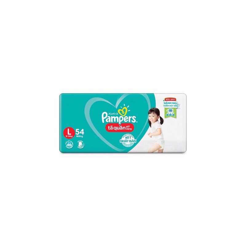 TÃ BỈM PAMPERS QUẦN GIỮ DÁNG M60/L54/XL48/XXL44 M74/L68/XL62/XXL56