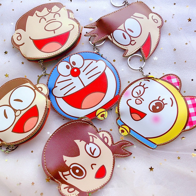 Ví Đựng Tiền Xu Hình Doraemon Dễ Thương