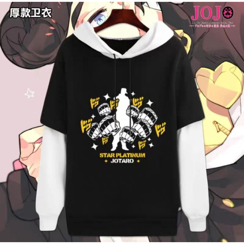 [ Mẫu Mới] Áo Hoodie Nỉ Dài Tay Anime Jojo 's Bizarre Adventure Cực HOT