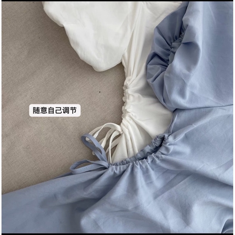 Váy tiểu thư khoét eo ,Đầm dự tiệc trắng ngắn cho nữ