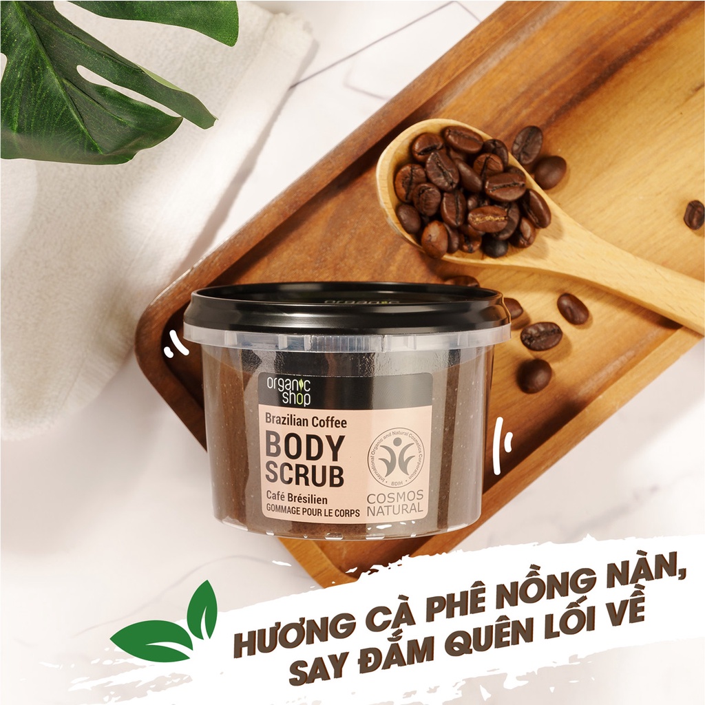 Tẩy Da Chết Toàn Thân Organic Shop Body Scrub Hasaki