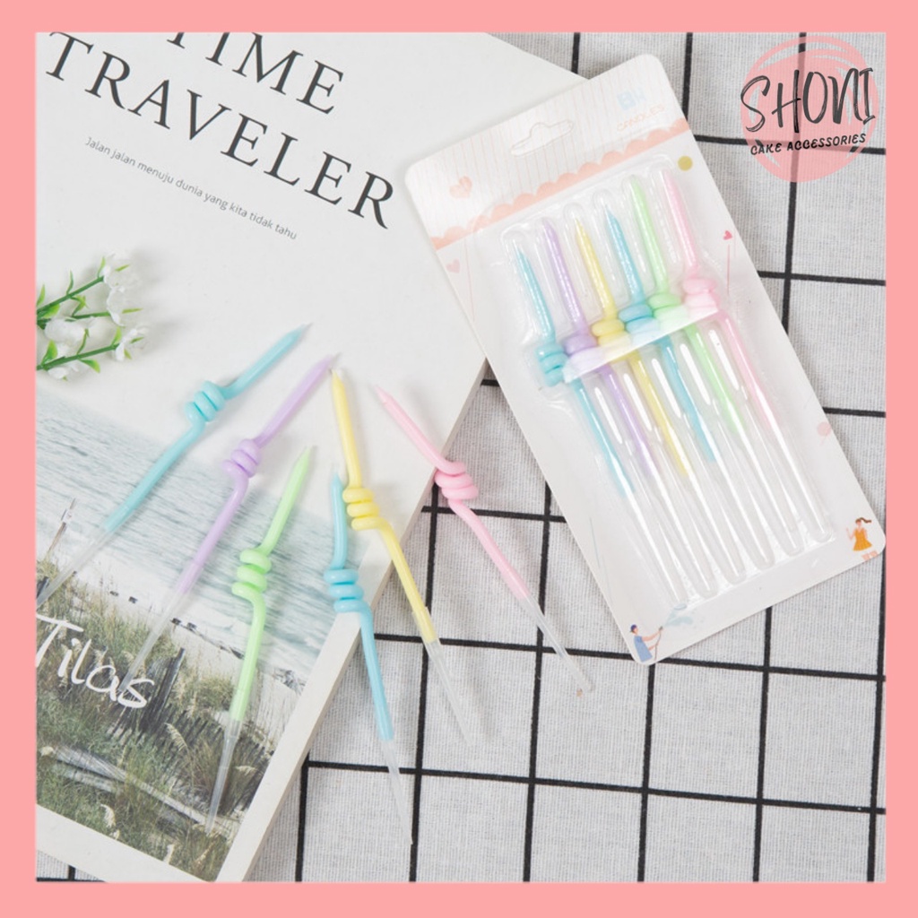 Nến Sinh Nhật Xoắn Ốc Dễ Thương Trang Trí Bánh