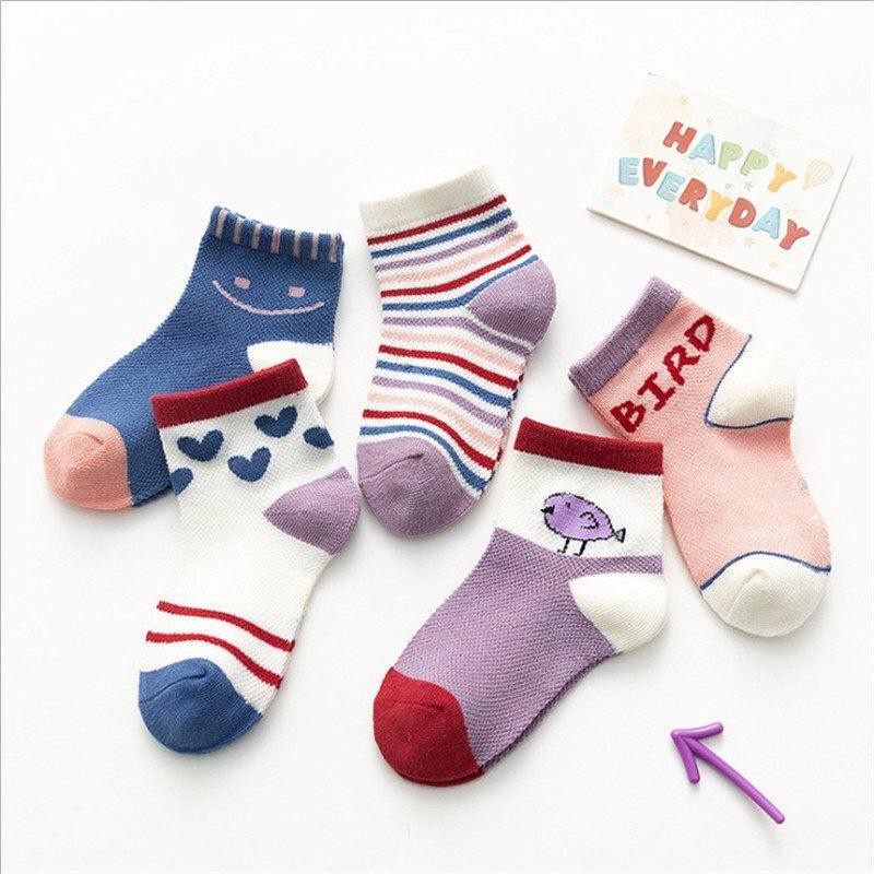 Set 5 đôi tất hoạt hình - mẫu thu đông