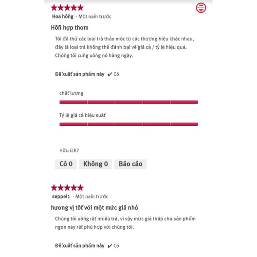 Trà Thảo mộc King's Crown đủ loại hộp 20gói