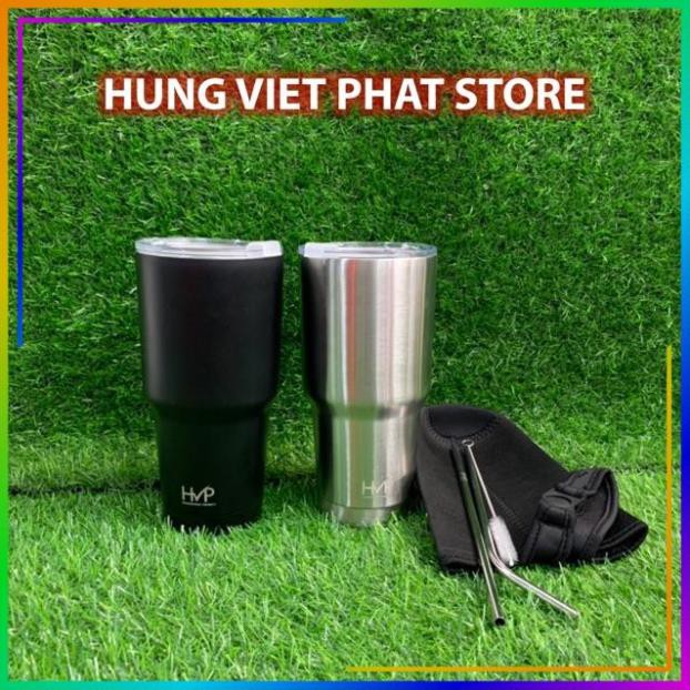 [Tặng túi đựng bình-Tặng luôn ống hút+cọ rửa] - Ly giữ nhiệt HVP - Bình giữ nhiệt bằng inox 304 HVP - Dung tích 900ml | BigBuy360 - bigbuy360.vn