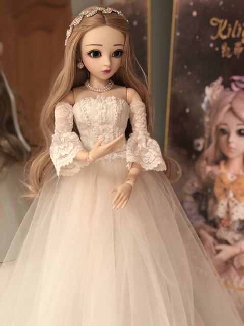Búp bê bjd 60cm mặc váy đuôi cá