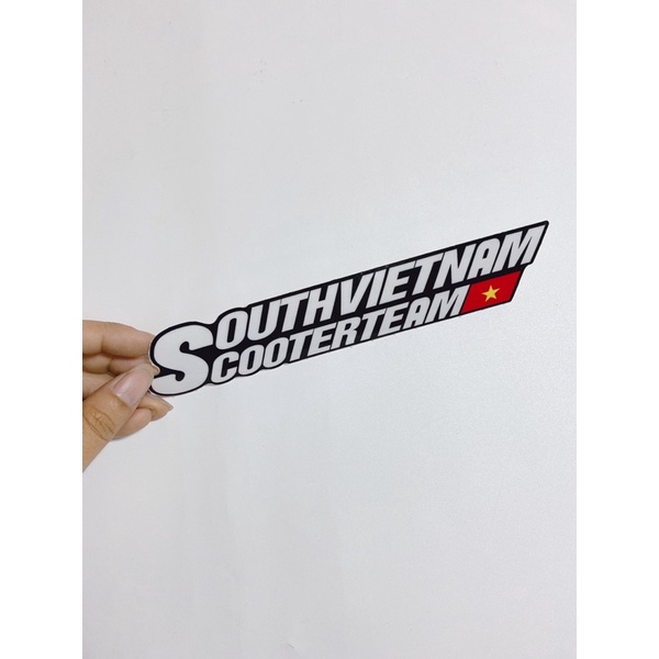 Tem dán chữ SouthVietnam ScooterTeam🇻🇳. Siêu đẹp siêu nét bao chất
