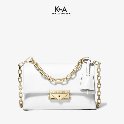 Túi xách Michael Kors hàng hiệu nữ Cece Mini Optic White Xs Chain Xbody Bag