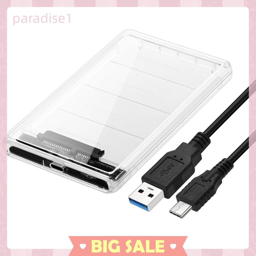 Hộp Đựng Ổ Cứng Trong Suốt 2.5 inch Loại C Sang SATA HDD SSD | BigBuy360 - bigbuy360.vn