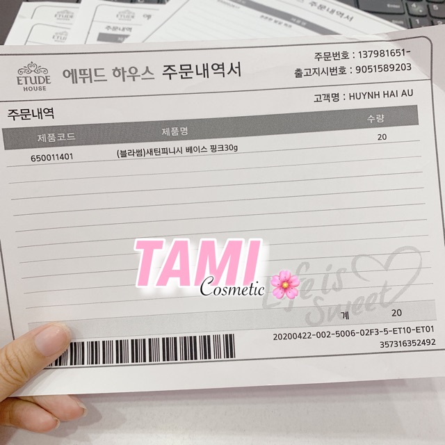 KEM LÓT ETUDE HOUSE SATIN FINISH BASE [ CÓ BILL ] | BigBuy360 - bigbuy360.vn