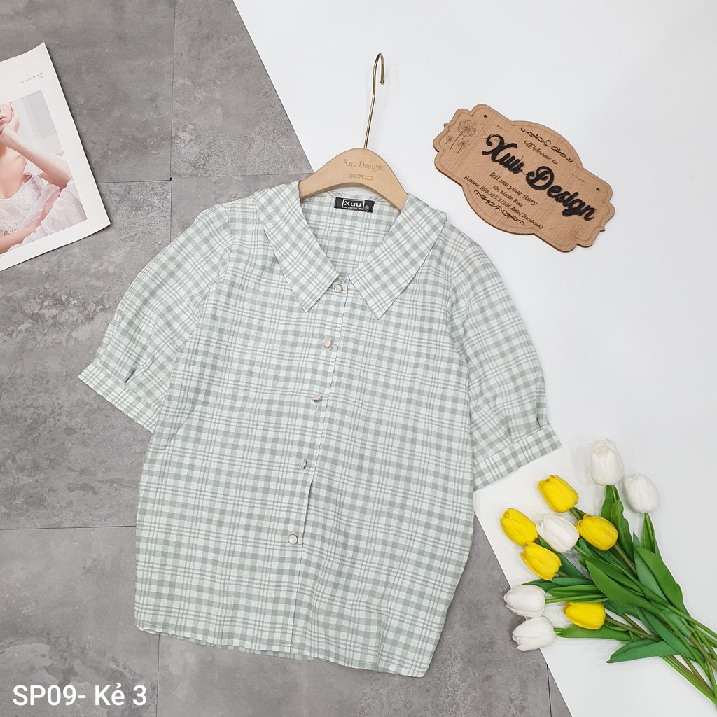 [ Mã WASTRUN4 giảm 10% tối đa 30K đơn 99K] Áo Sơ Mi Nữ Kiểu Xuu Design, Áo Kiểu Thời Trang Nhiều Màu Sắc- SP09 | BigBuy360 - bigbuy360.vn