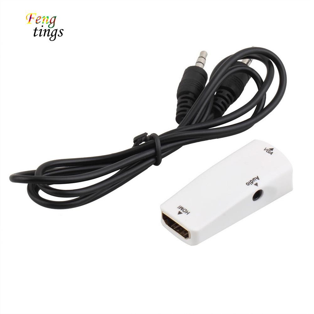 Đầu Chuyển Đổi Hdmi Sang Vga Kèm Dây Cáp Âm Thanh Cho Tv
