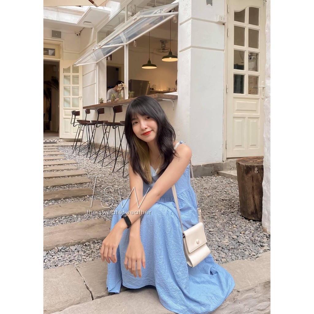 Váy hai dây babydoll form rộng xoè chất xốp, đầm 2 dây (Ảnh thật) | BigBuy360 - bigbuy360.vn